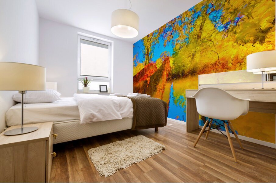 Bridge Between Seasons Mural print