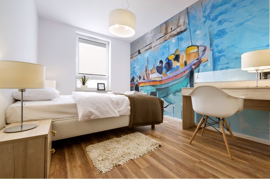 Drifting Beyond the Horizon Mural print