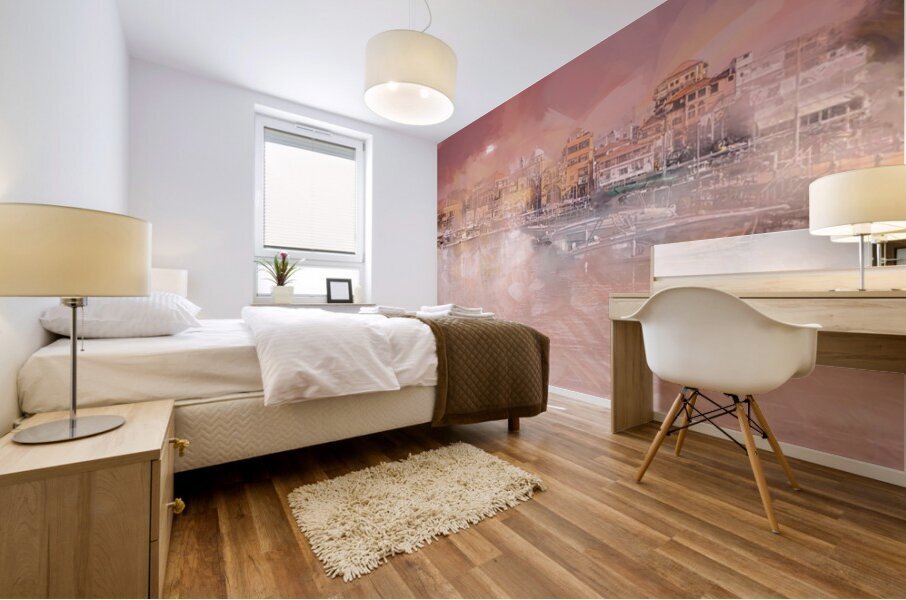 When Silence Paints Mural print