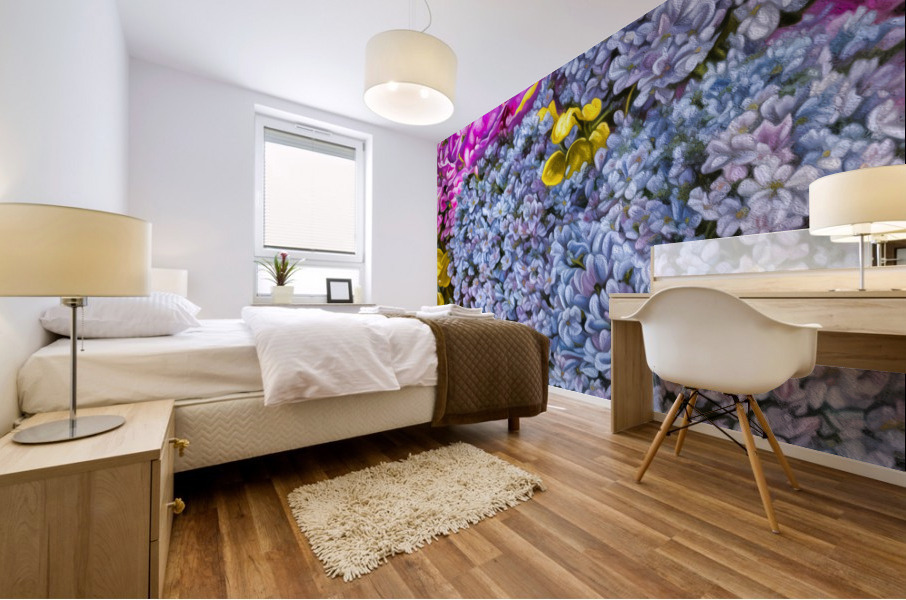 Ethereal Blooms Mural print