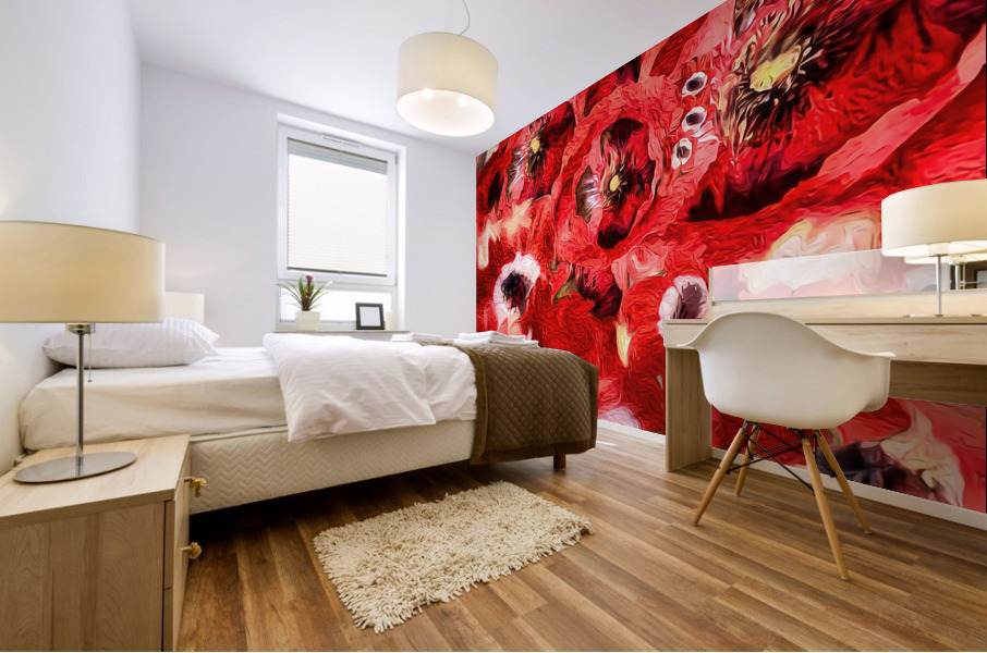 Ephemeral Blooms:  Mural print