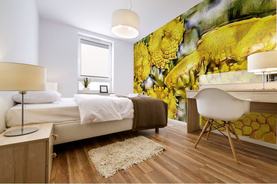 Yellow Tansy Mural print