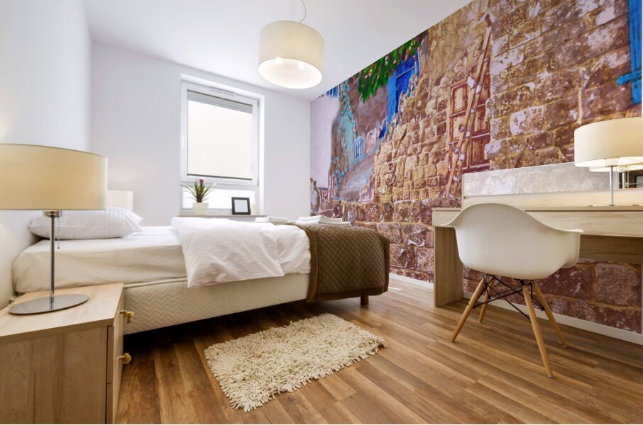 Stone and Petals Mural print