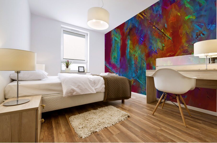 Chromatic Ascent Mural print
