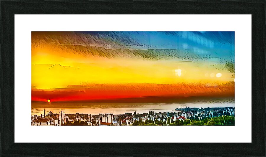 Horizon on Fire Picture Frame print