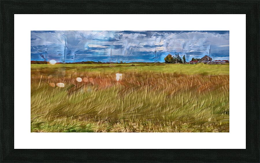 Dances with Windmills Picture Frame print