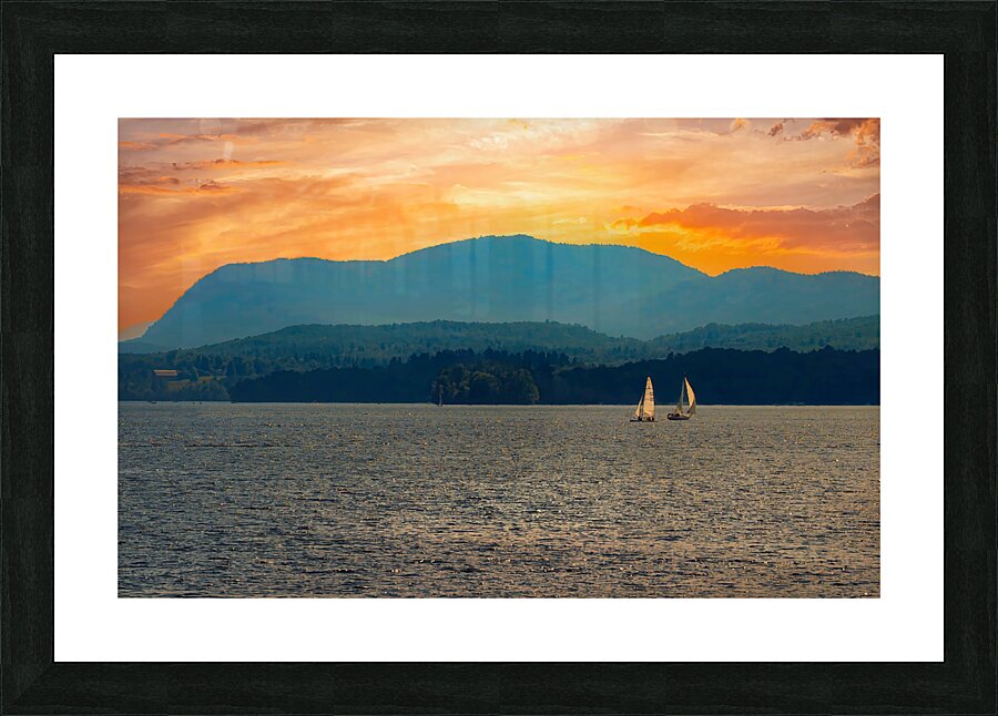 Sail into Sunset Picture Frame print
