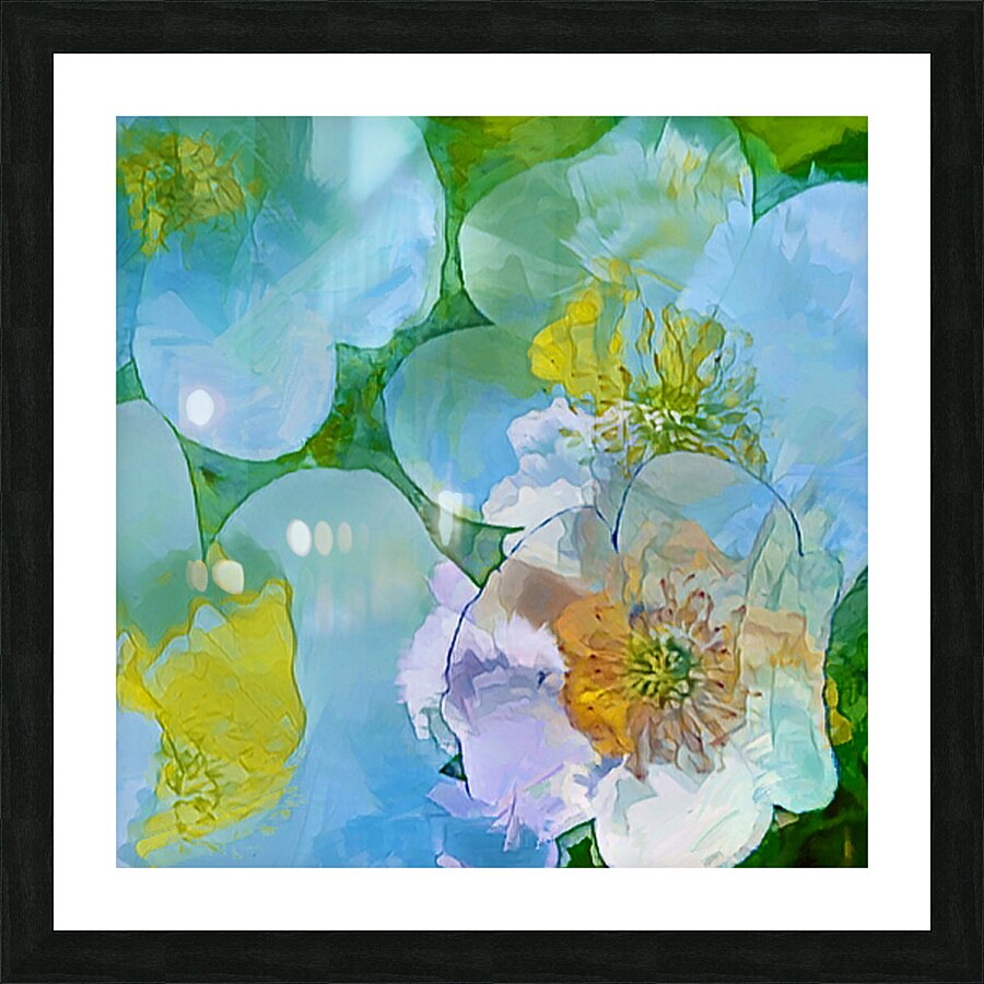 Serene Petals Picture Frame print