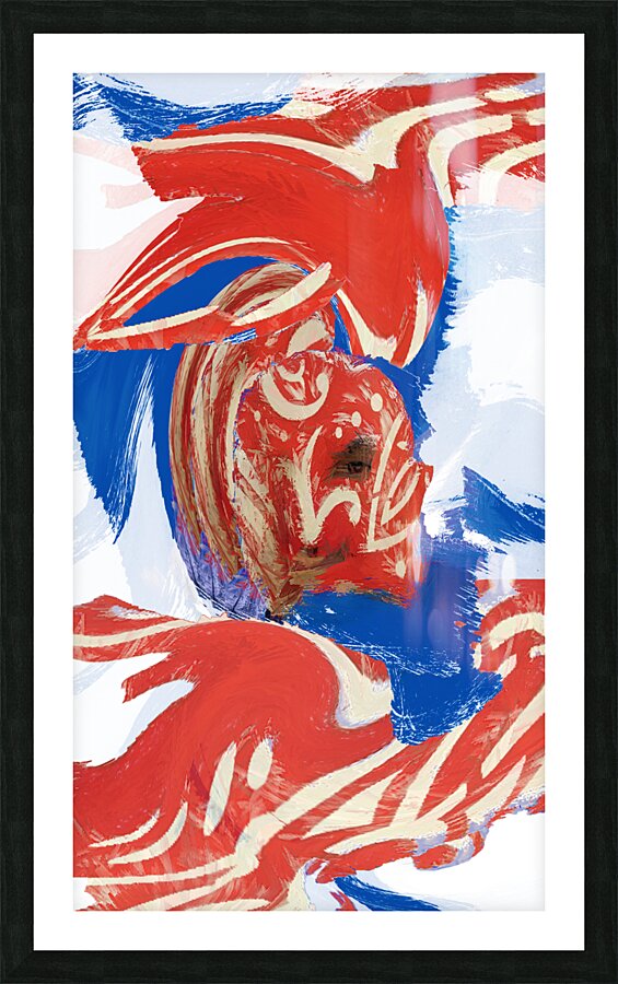 Camouflaged Emotions Picture Frame print