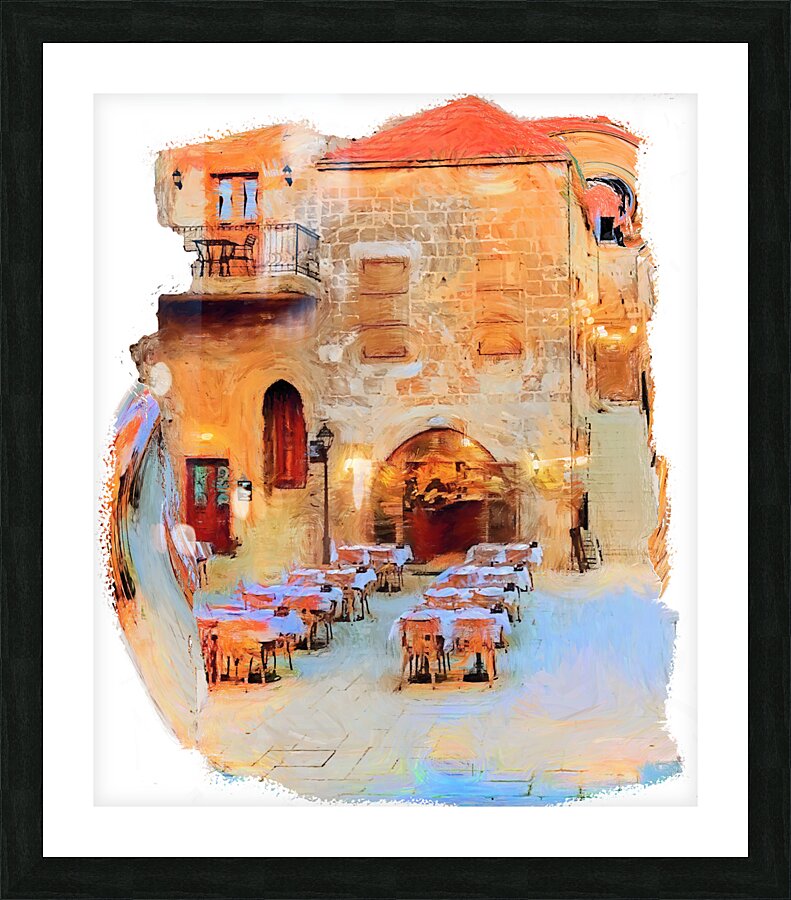 Shadows Over Batroun Picture Frame Printing