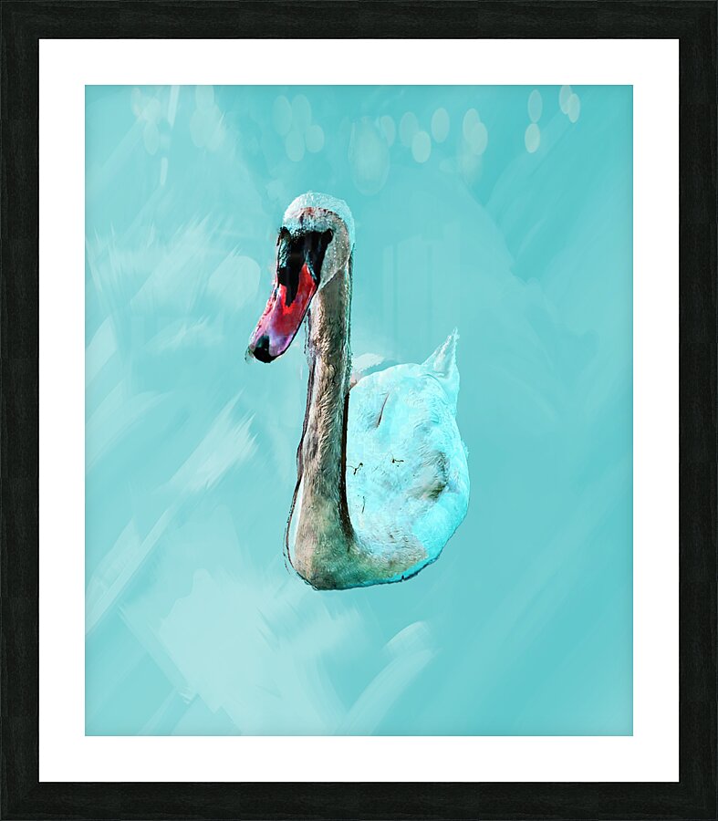 Serenity in Turquoise Picture Frame print