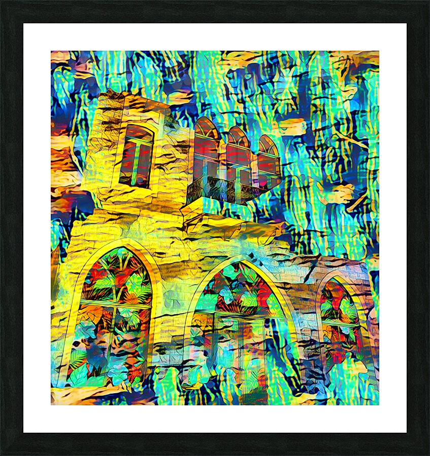 Shifting Facades Picture Frame print