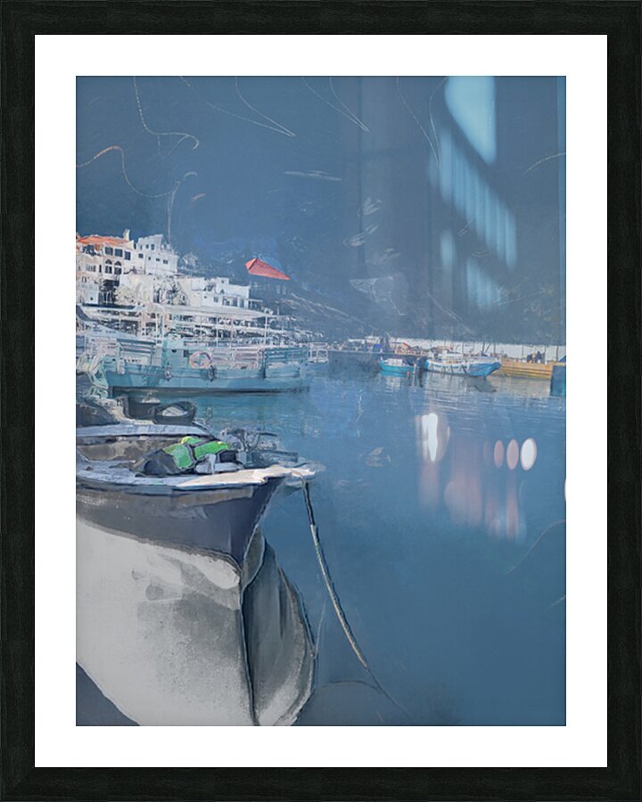 Mediterranean Blues Picture Frame print