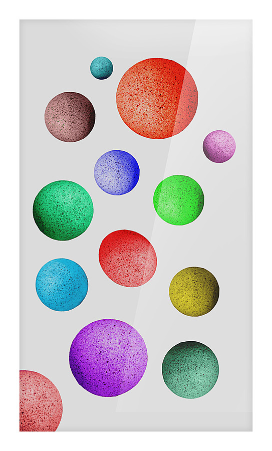 Colored Spheres Picture Frame print