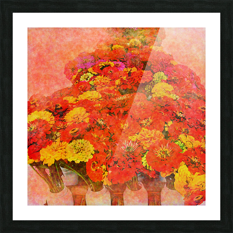 Marche Aux Fleurs Picture Frame print