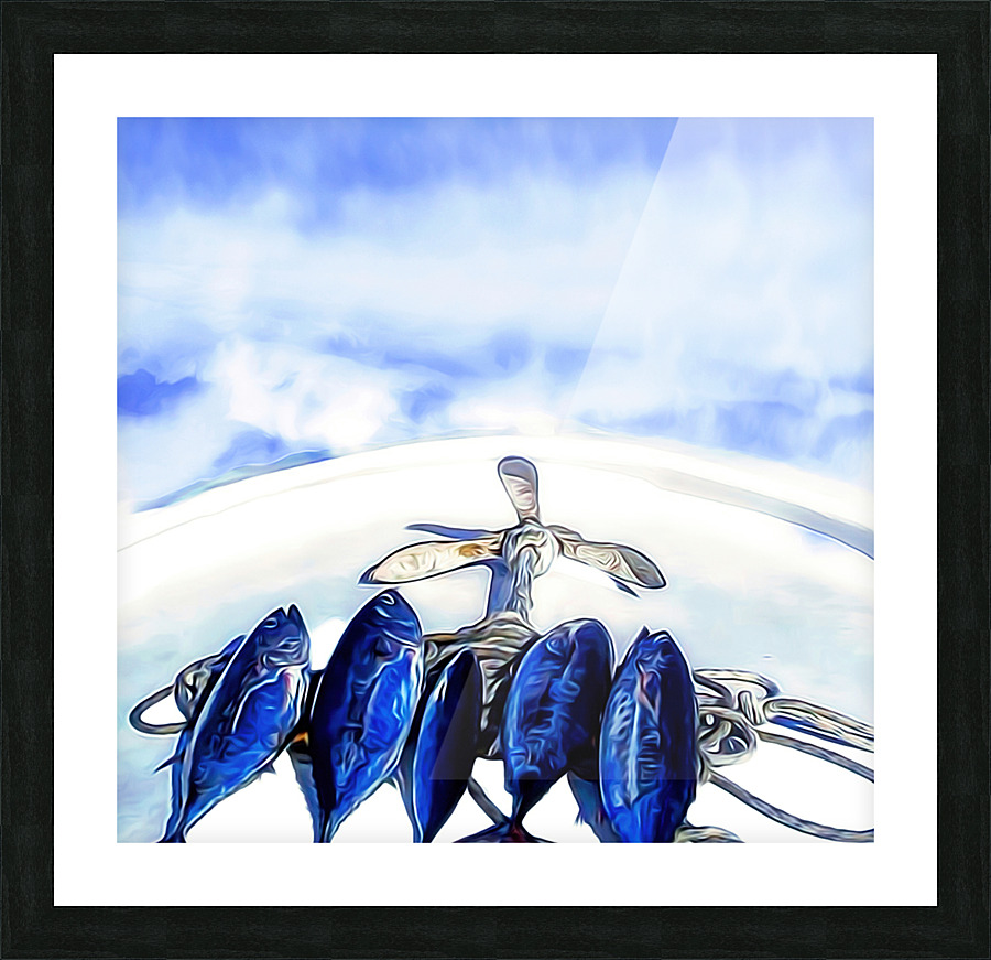 The Last Catch Picture Frame print