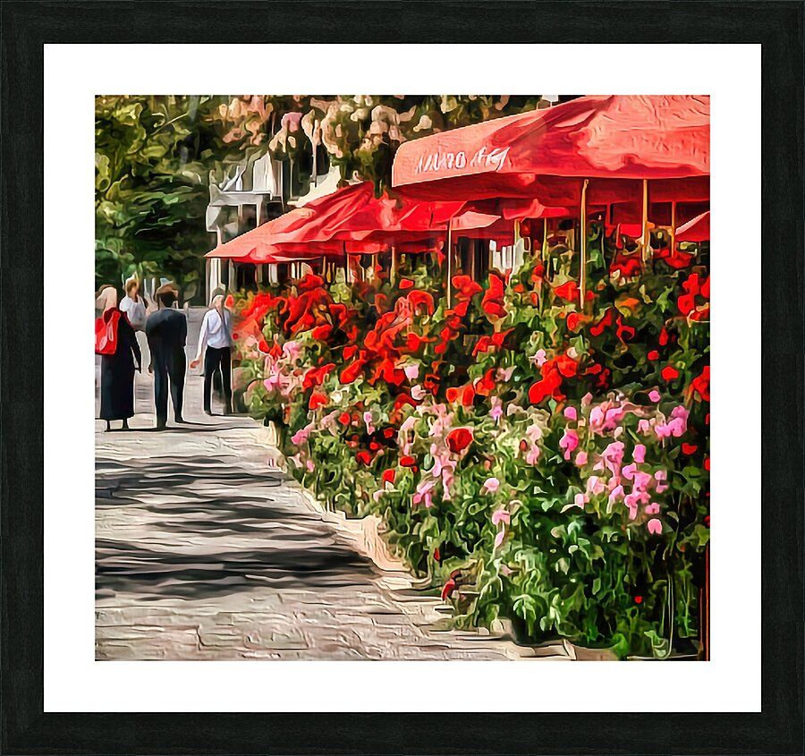 Cafe Trottoire Picture Frame print