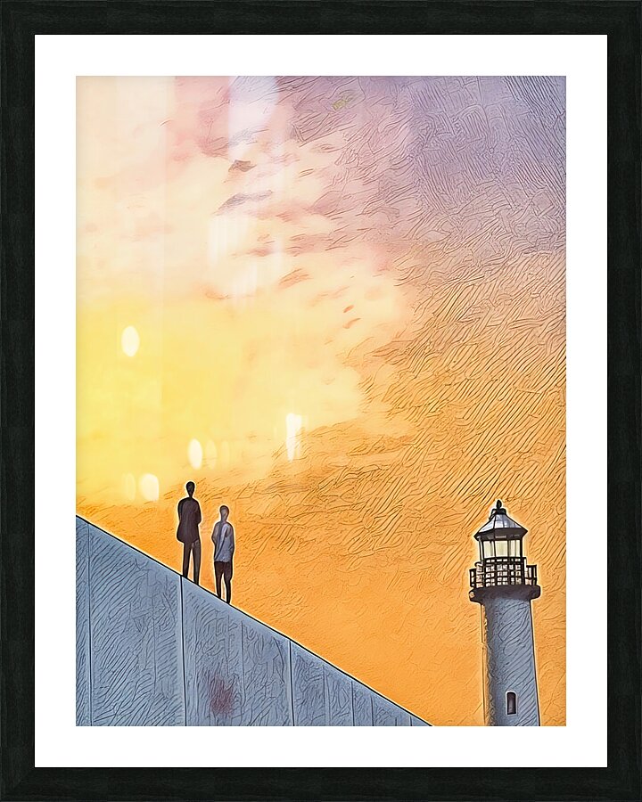 Lighthouse Sentinels Picture Frame print