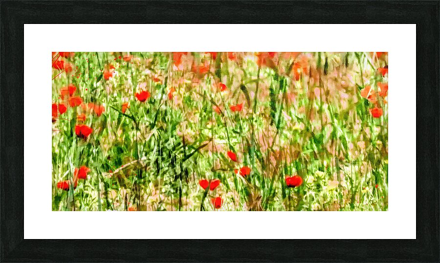 Scarlet Whispers Picture Frame print