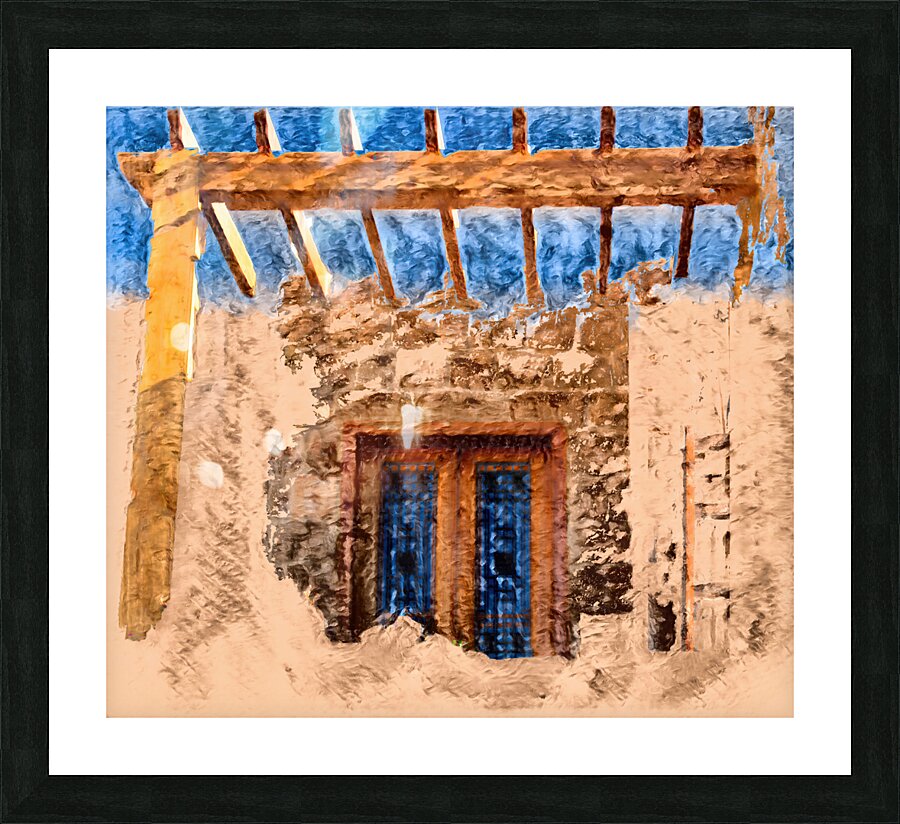 Azure Embrace Picture Frame print