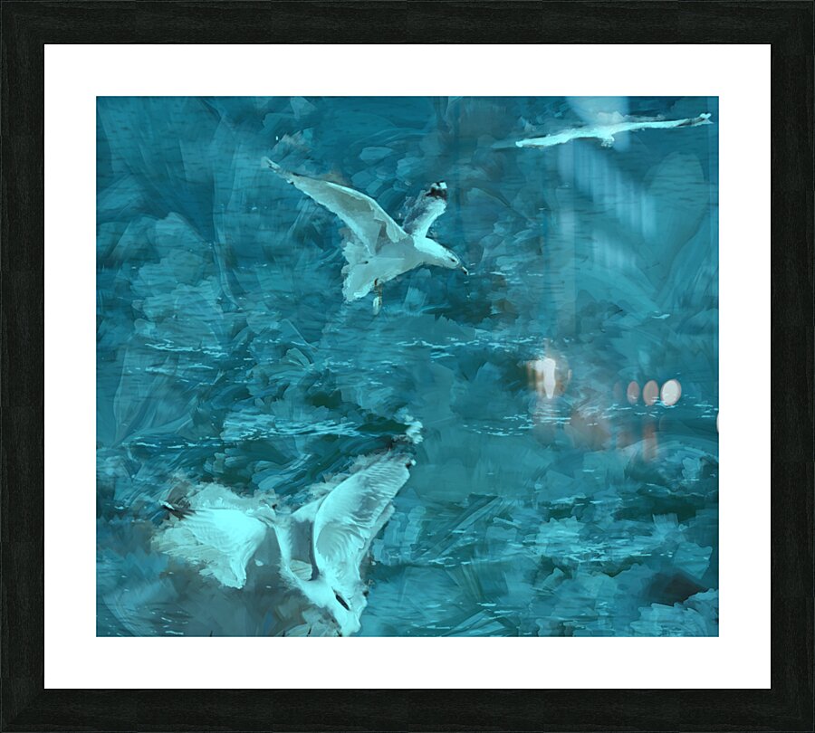 Azure Soar Picture Frame print
