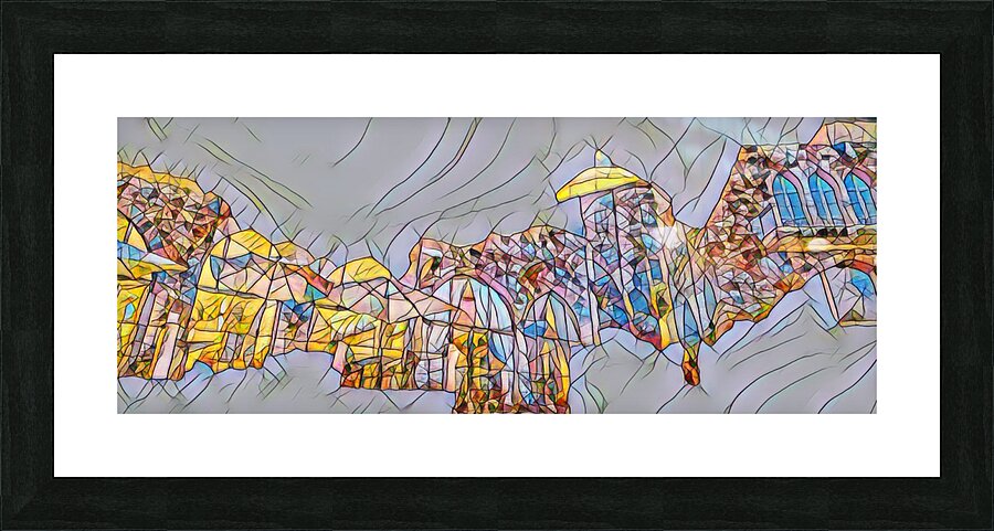 Seas Edge Enigma stretches across a commanding 48 x 19 canv Picture Frame Printing