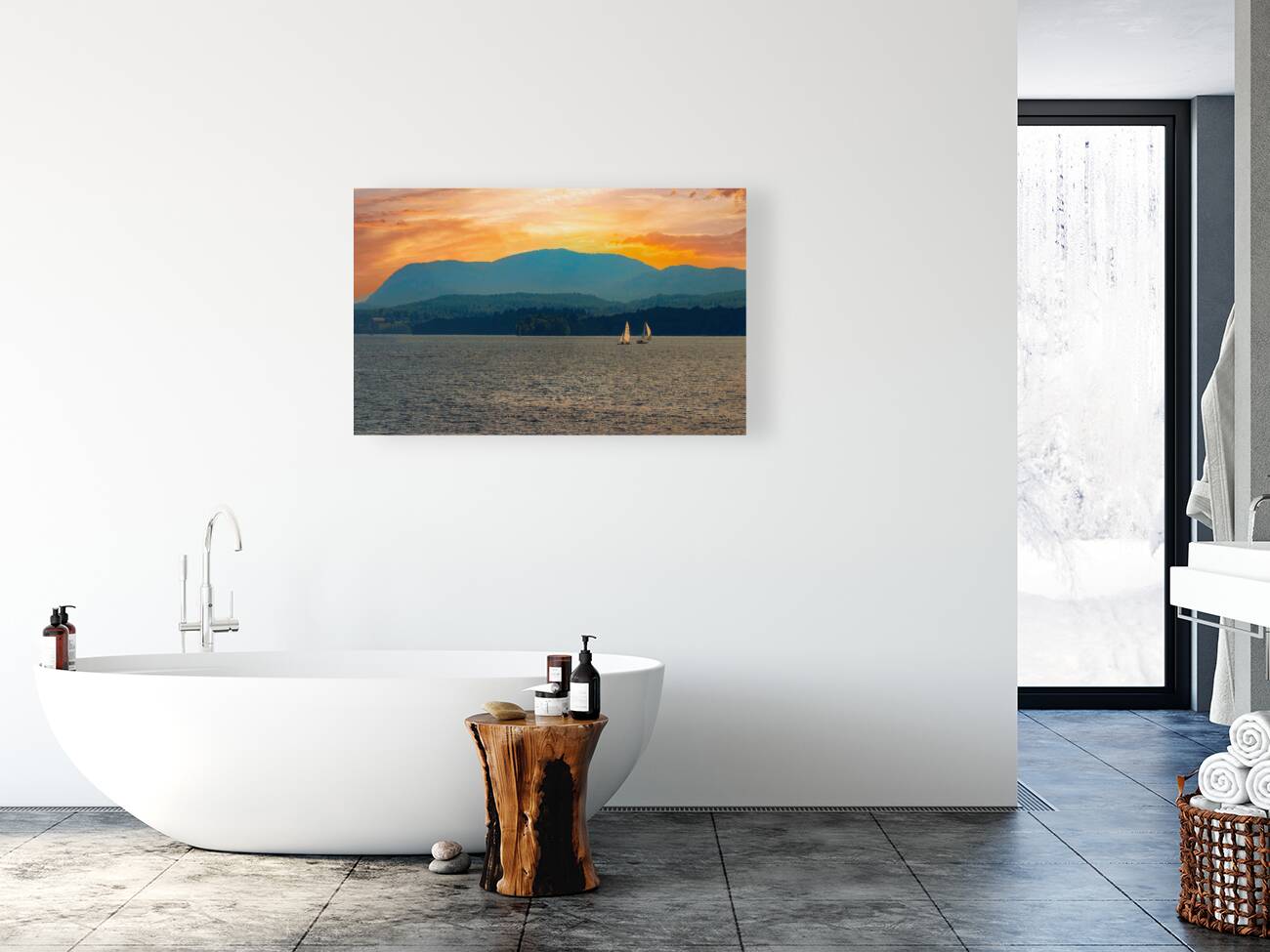 Sail into Sunset Reproduction