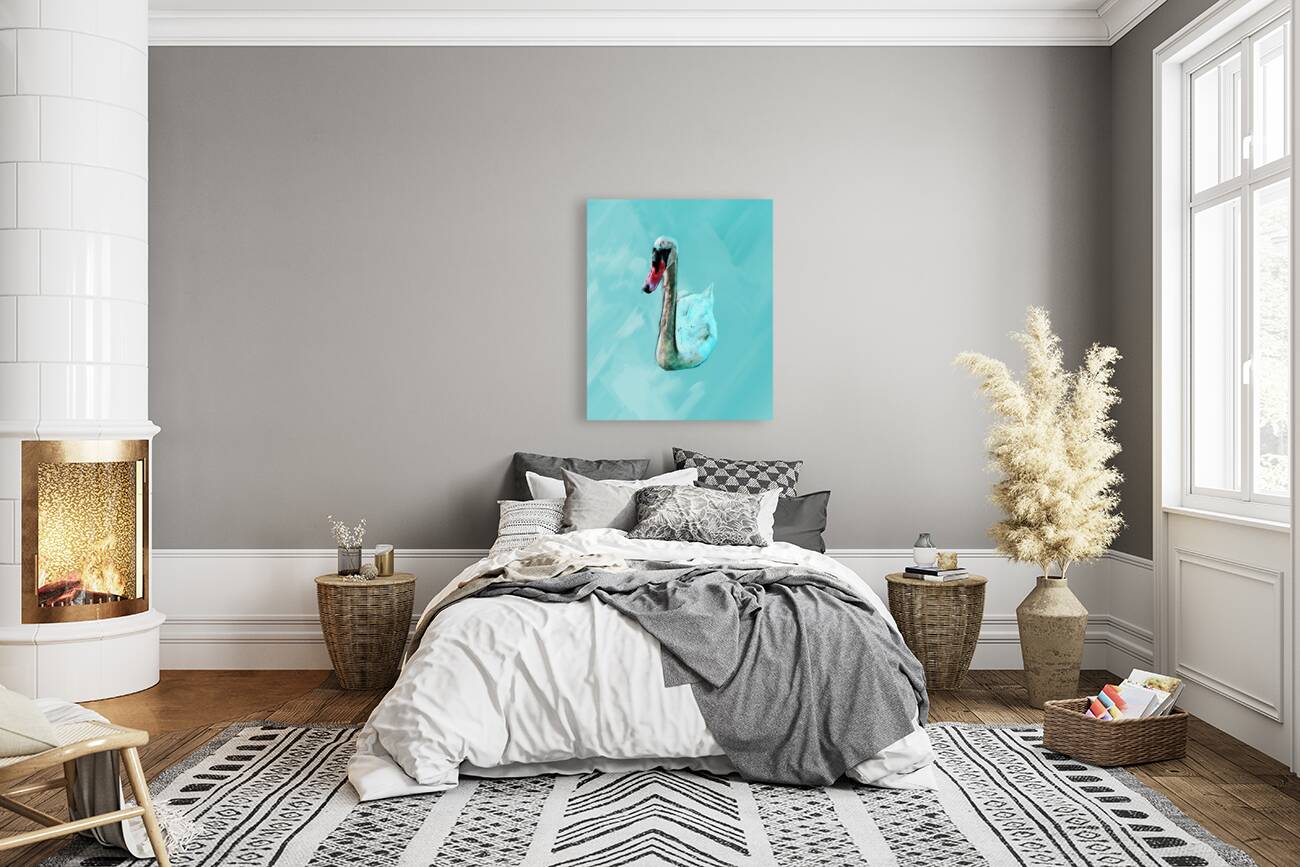 Serenity in Turquoise Reproduction