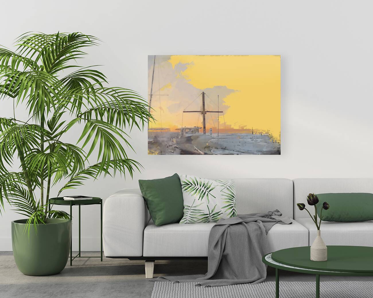 Sunset Sails Reproduction