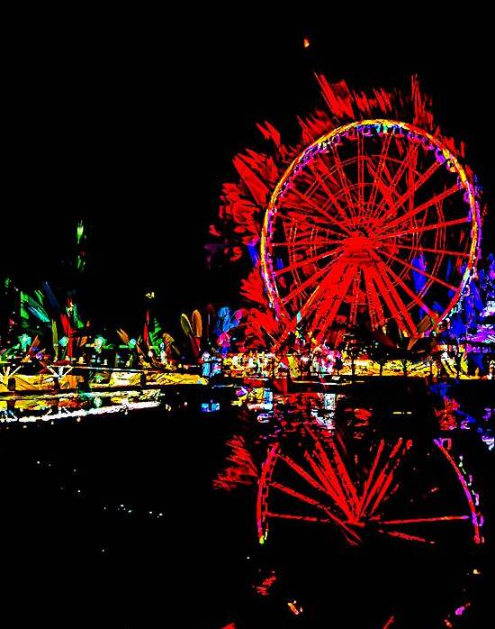 Night Lights of La Grande Roue by Le Boulanger
