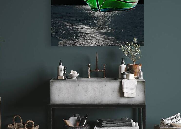 Lonely boat  Reproduction
