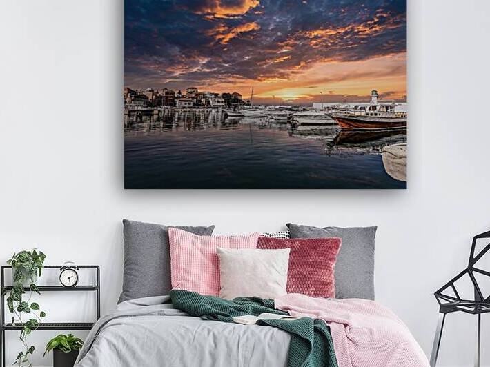 Serene Batroun Harbor at Dusk by Le Boulanger