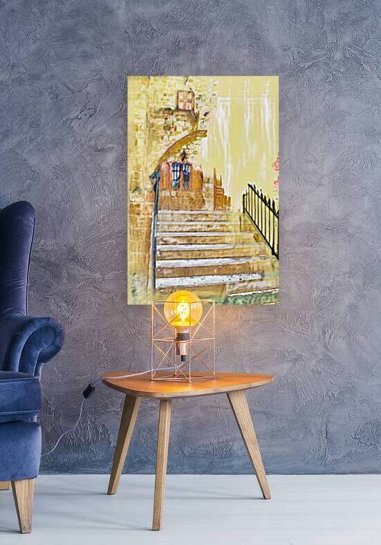 Sunlit Ascent: A Mediterranean Stairway in Repose by Le Boulanger