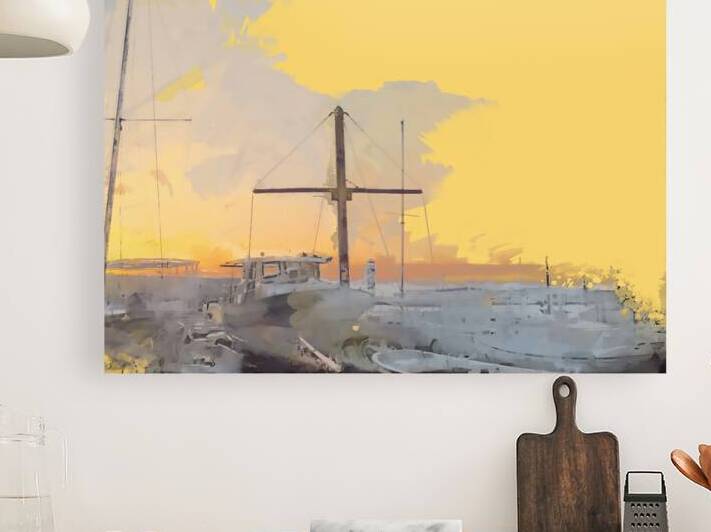 Sunset Sails by Le Boulanger