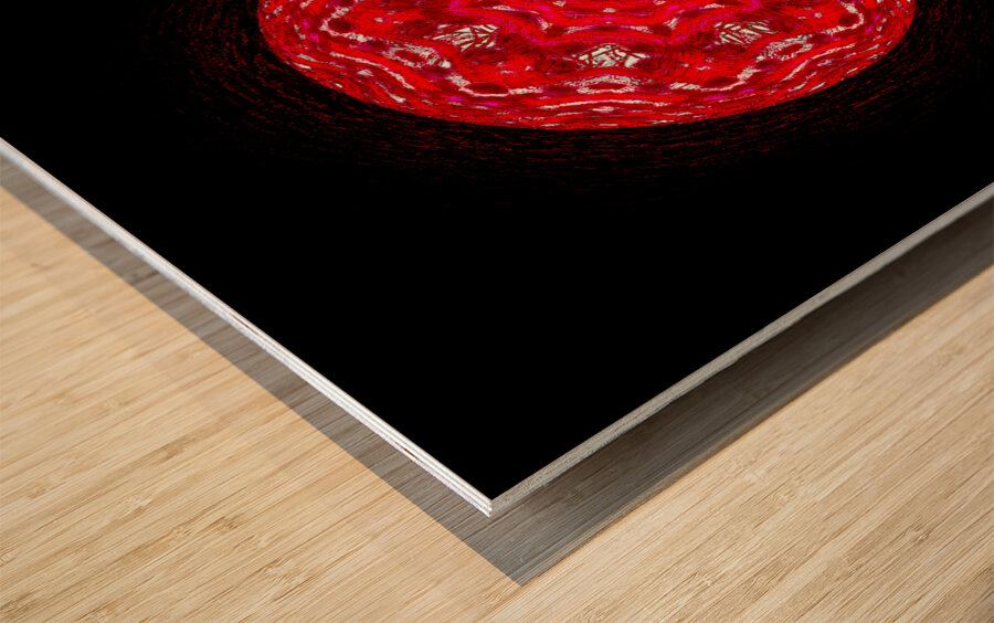 Cherry Chakra Wood print