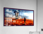 Fantasy elephant and man Acrylic Print