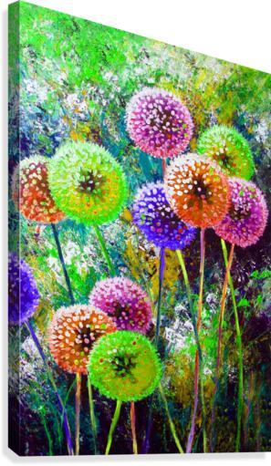 Dandelion flower art Canvas Print