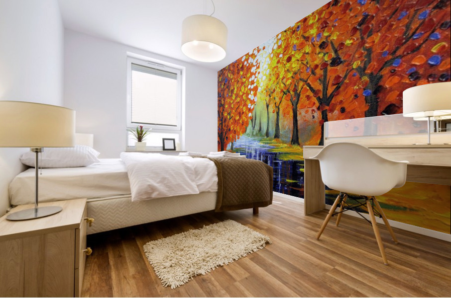 Colorful  paintings Mural print