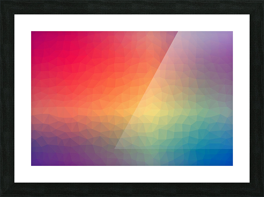 Color pattern Picture Frame print