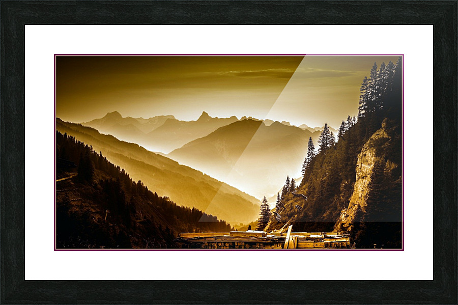 Arlberg pass  Picture Frame print