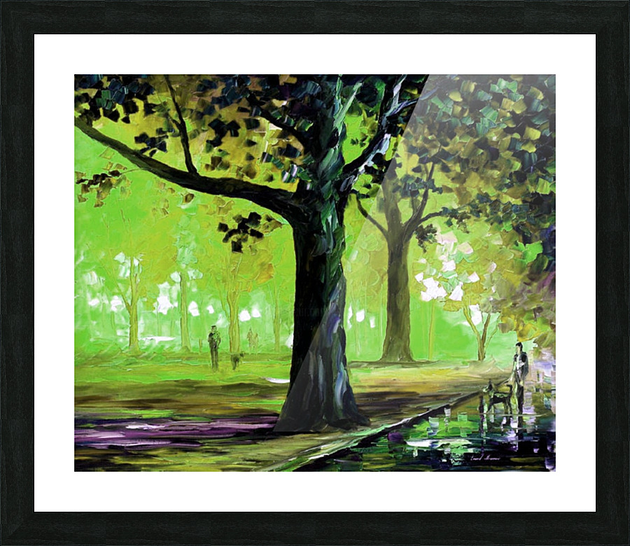 Colored tree Picture Frame print