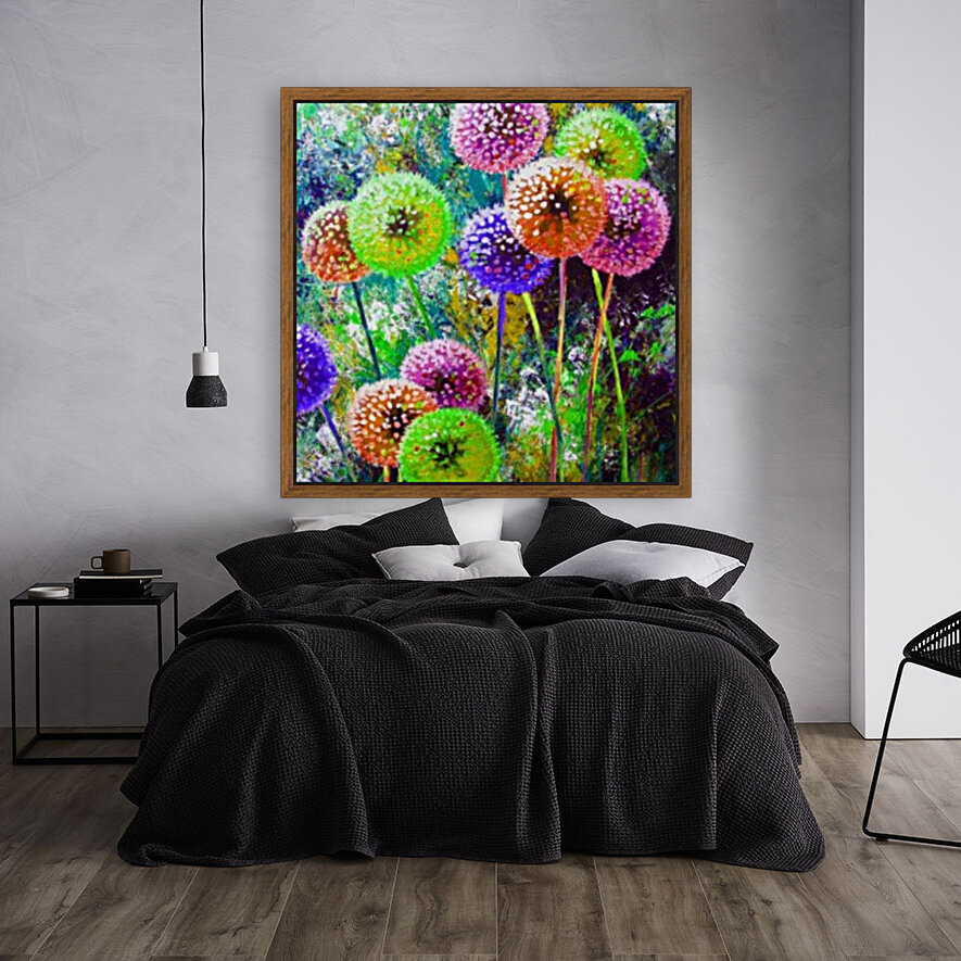 Dandelion flower art Reproduction