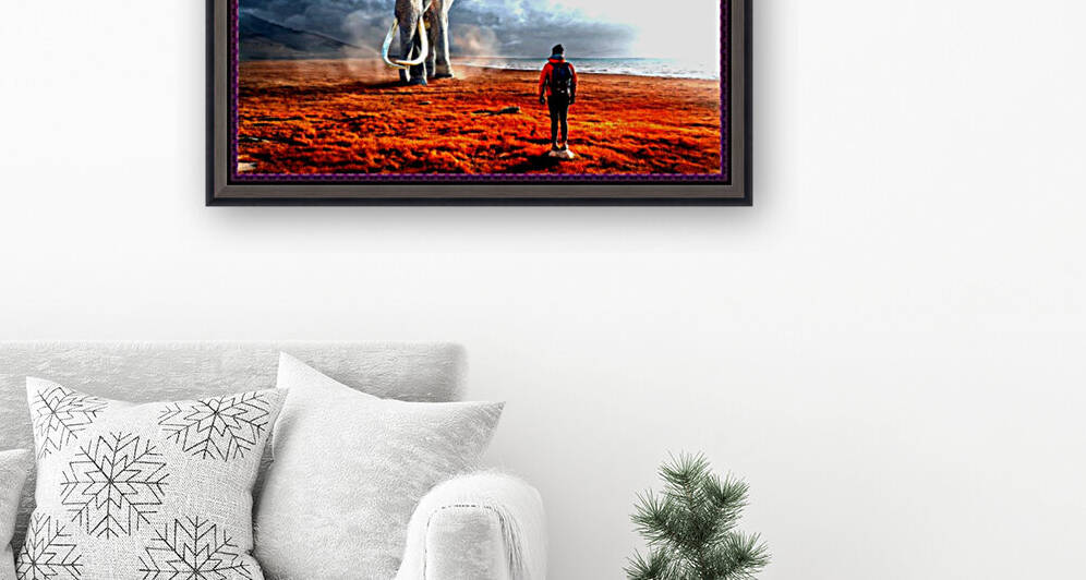 Fantasy elephant and man by Nature Art