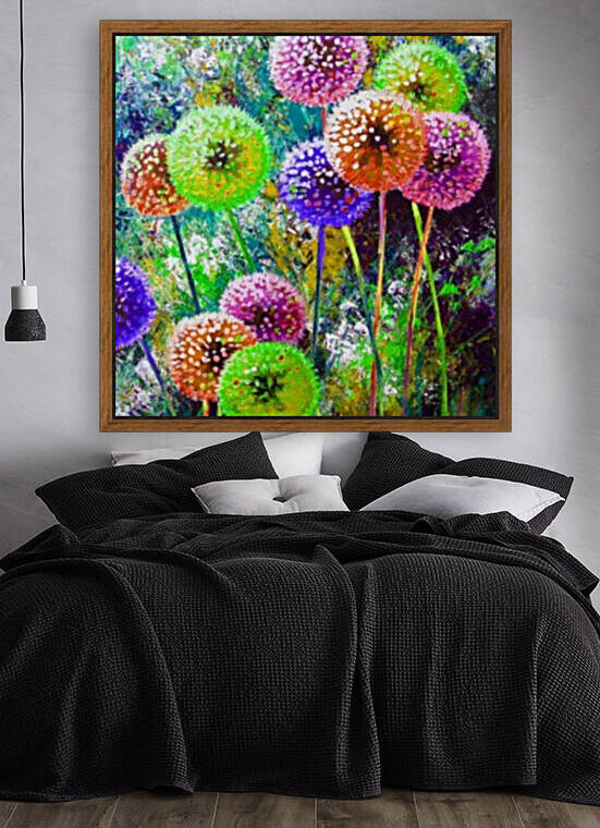 Dandelion flower art by Nature Art