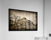 Old barn in field Acrylic Print