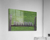 Squirrels lined up on fence post. Acrylic Print