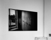 Reeds along the bank along a stream Acrylic Print