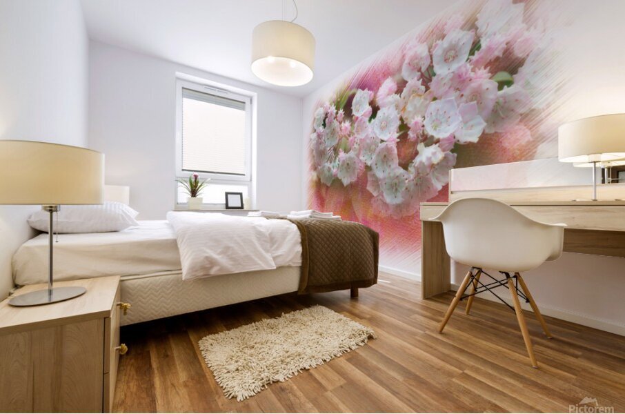 Mountain Laurel flowers Mural print