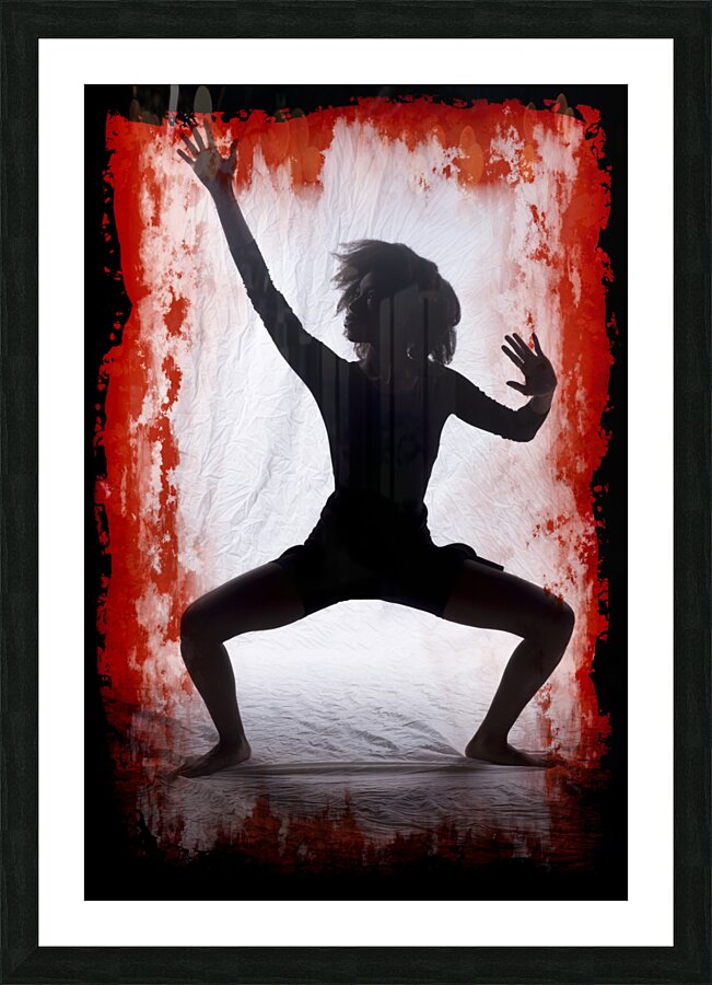 Mercedes dancer modeling in studio Picture Frame print
