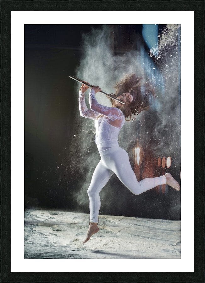 Photo shoot with Internationally acclaimed flutist Picture Frame print